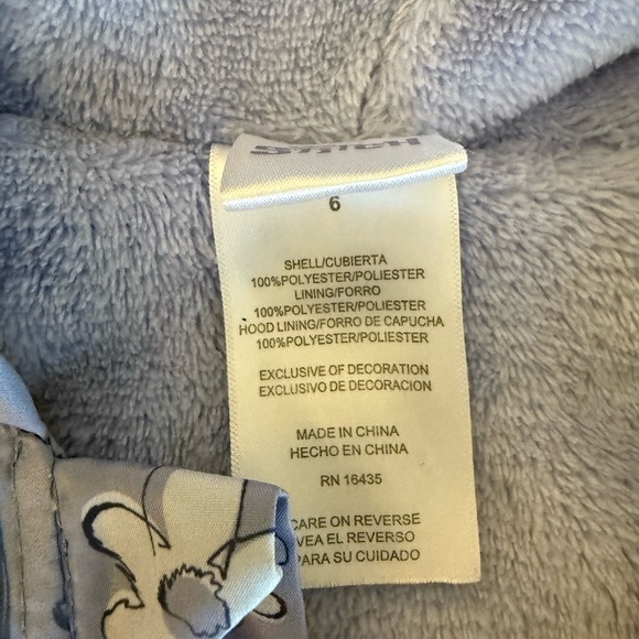 Stitch rain jacket by Disney blueish purple size 6T - Picture 2 of 4